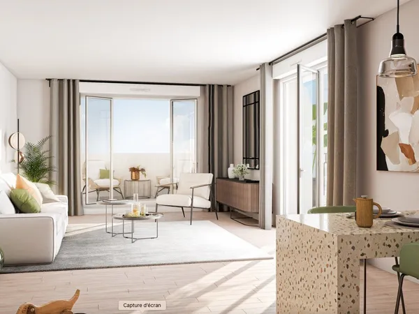 Appt 3 pièces avec balcon et place de parking - 370 000 Euros