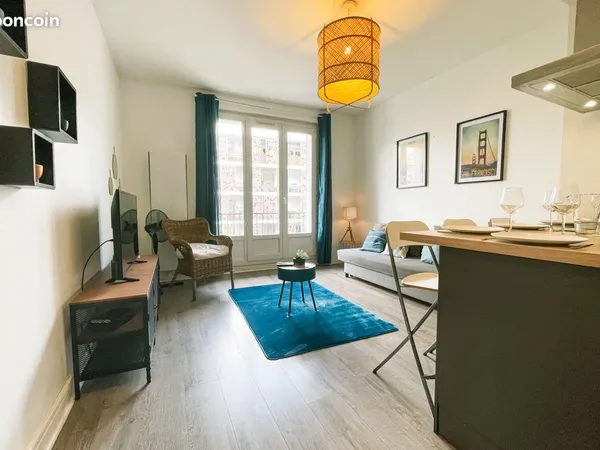 T3 meublé 51 m², balcon, ascenseur, Caserne de Bonne