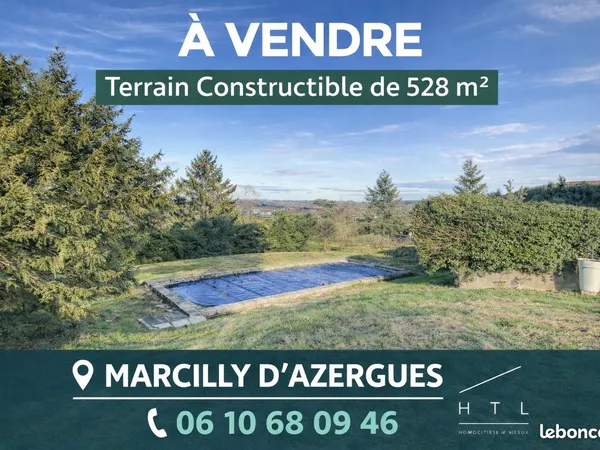 Terrain 528 m² Marcilly-d'Azergues
