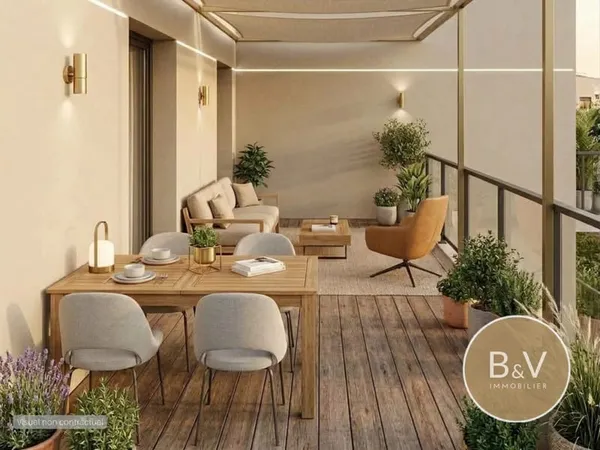 Appartement 5 pièces de 90 m² avec terrasse de 22 m², gare et commerces à pied