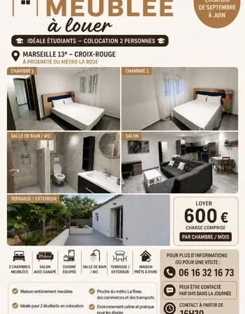 Maison a louer pour étudiants