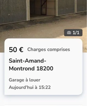 Garage à louer