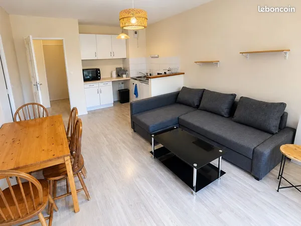 T2 meublé 44 m2 avec jardin et parking