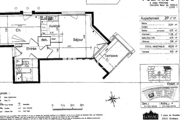 Appartement 2 pièces 50 m²