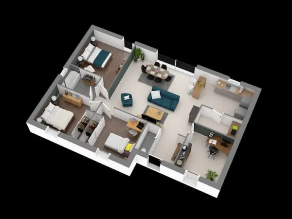 Maison neuve 4 pièces 93 m²