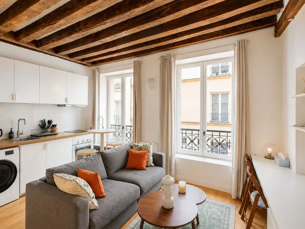 Loue appartement meublé bail civil à partir de décembre 25m2 Marais
