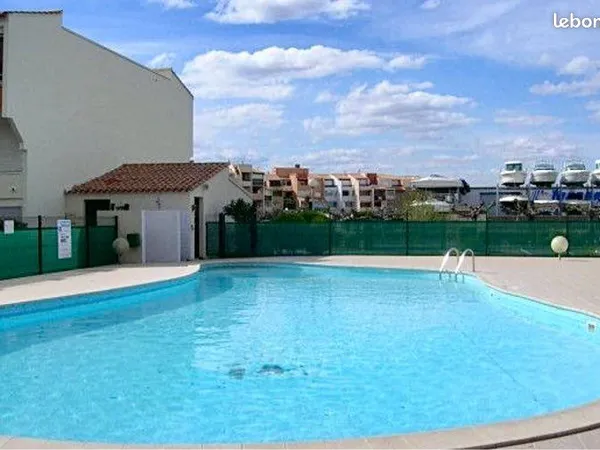 T2 cabine#grande terrasse#piscine#bord de mer