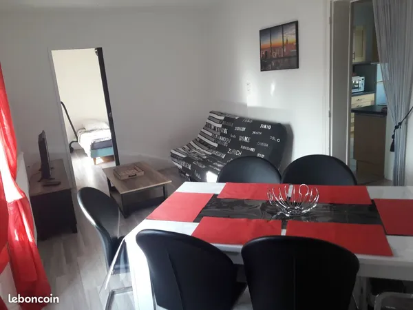 APPARTEMENT F3 meublé + jardin privatif et garage