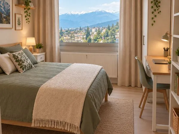 Chambre au calme, sans vis à vis, dernier étage