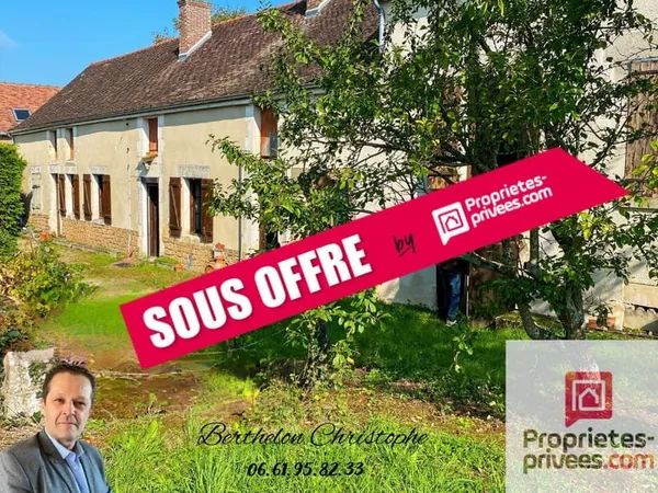 Maison à rénover avec potentiel de projets différents posée sur une terrain de 1000m²