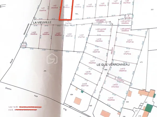 Terrain 666 m²