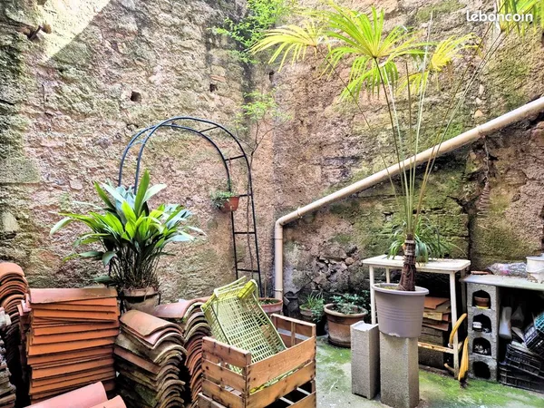 Immeuble 3 appartements + garage + cave voutee + patio