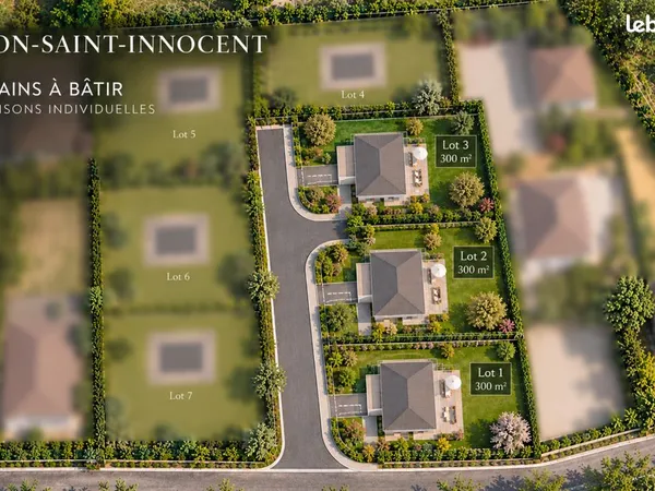 Terrain viabilisé 300 m² - Centre village de Brison-Saint-Innocent - 170 000