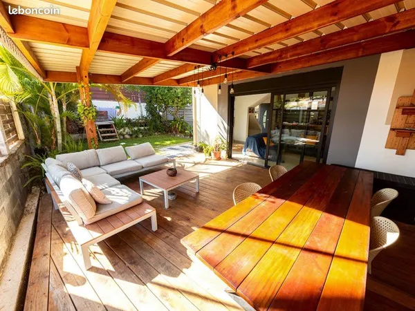 🌴 T3 meublé avec jardin et grande varangue - Saint-Gilles-les-Bains