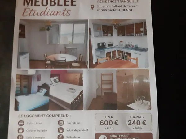 Location pour 2 etudiants