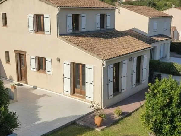 Villa familiale 133 m² - 4 chambres + bureau - Terrain clos 548 m² - Baleone