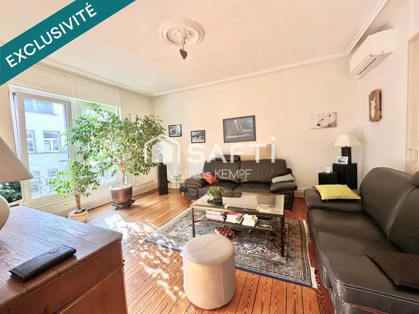 5P. LUMINEUX 121m2 COUR - BALCONS - CONTADES