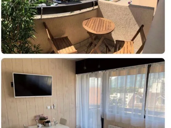 Joli appartement, centre ville avec balcon et parking couvert privé