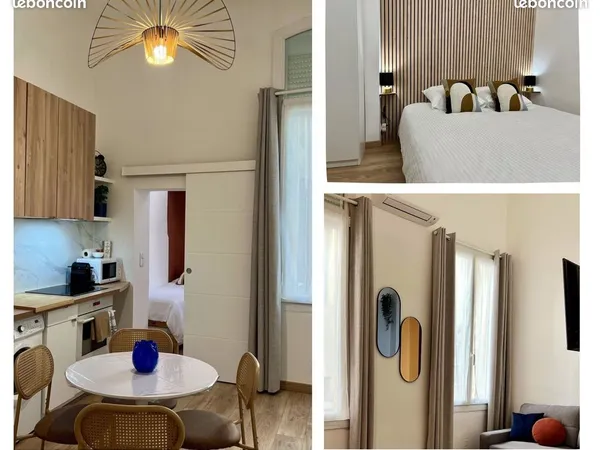 T2,5 Meublé - 35 m² - Hyper Centre Aix-en-Provence - Rénové - Climatisé