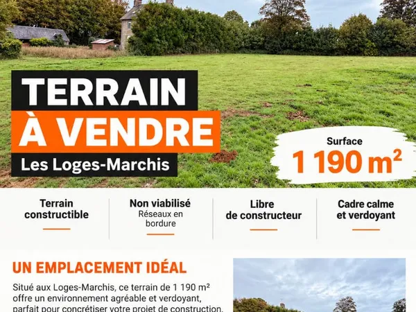 Terrain Les Loges Marchis 1190 m2