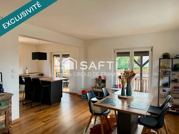 COUP DE CUR  A MORSCHWILLER-LE-BAS, MAISON FAMILIALE ENTIÈREMENT RÉNOVÉE de 139 m2, LUMINEUSE, AU 