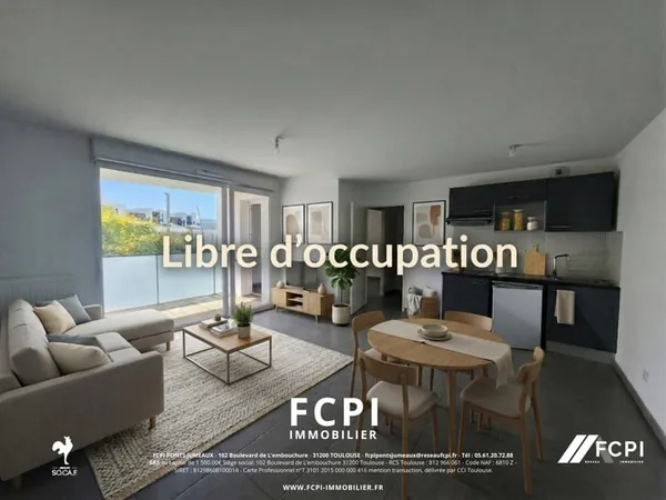 Appartement deux pièces 45 m2 - BEAUZELLE