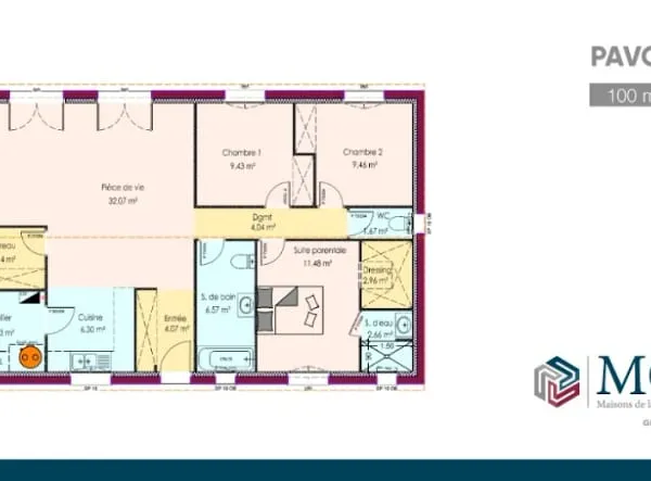 Maison neuve 4 pièces 100 m²