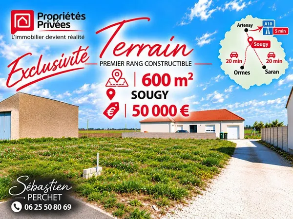 Terrain à bâtir - SOUGY (45410) - Exclusivité