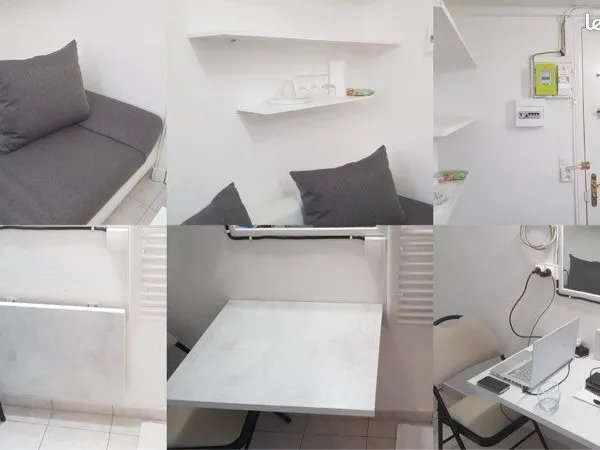 Studette 6 m² • Mezzanine • Hyper optimisée • Villette / Ligne 7