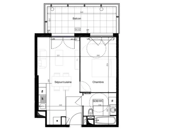 VENTE APPARTEMENT T2 AVEC GRAND BALCON, PARKING ET VUE ÉTANG DE THAU À SÈTE (34200)