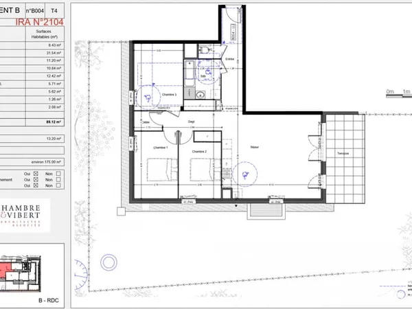 Appartement 4 pièces 89 m²