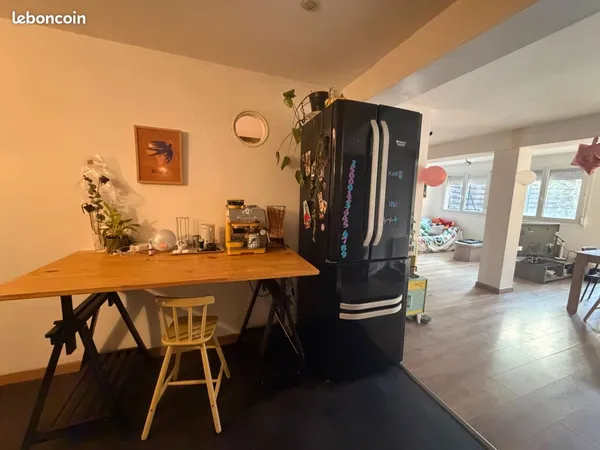 Grand T3 lumineux avec terrasse et jardin privatifs, à Montchat