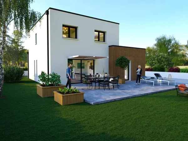 Projet de maison contemporaine de 90 m² à Treillières