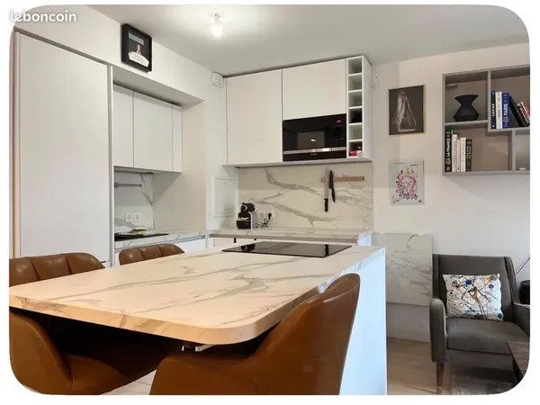 Appartement meublée 45 m2 - Terrasse plein sud + Parking - Clichy clichy