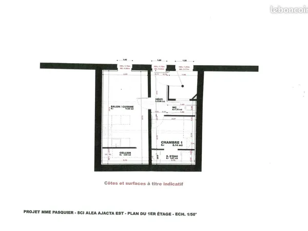 MONTAUBAN Location MEUBLEE T1bis 30 m2 env - refait à neuf