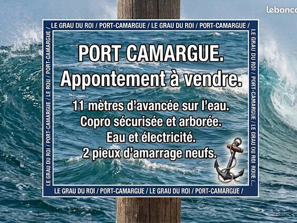 Appontement de 11 mètres d'avancée sur l'eau