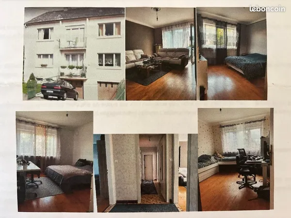Bel appartement F5 idéalement situé en zone calme avec jardin et garage