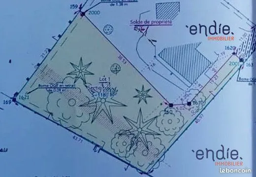 Terrain 1180 m² Pin-Balma