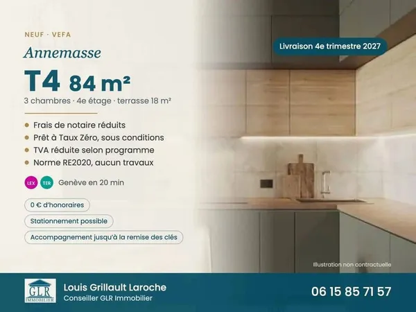 Appartement 4 pièces 84 m²
