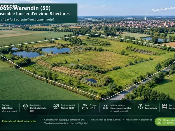 Terrain de 8 ha - Potentiel environnemental