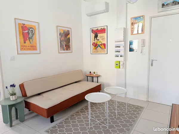 T2 meublé, un petit air de vacances au coeur de Nîmes