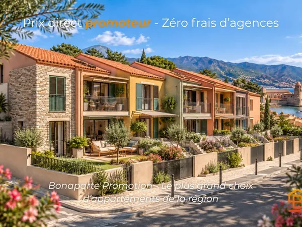 COLLIOURE - MAISON T4 NEUVE DÉJÀ LIVRÉE À 100 M DE LA PLAGE - JARDIN ET DOUBLE GARAGE