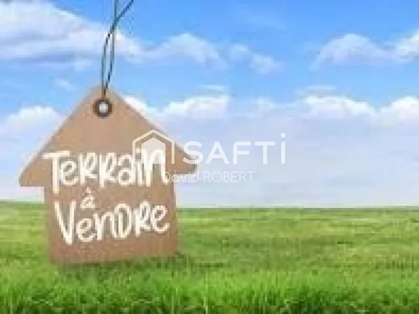 Terrain à bâtir viabilisé de 632m²