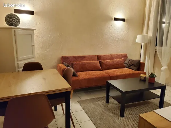 A LOUER - T2 MEUBLÉ DE 40 m² AVEC PARKING PRIVATIF ET CAVE - VILLEURBANNE