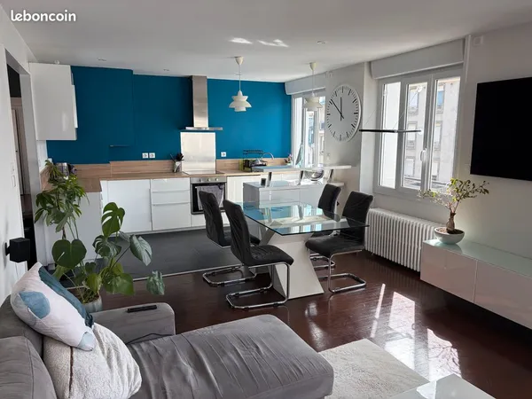 Appartement T4 meublé haut de gamme - 83 m² - Brest - Libre de suite