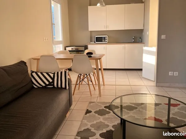 T3 meublé 48 m² avec balcon, parking et cave