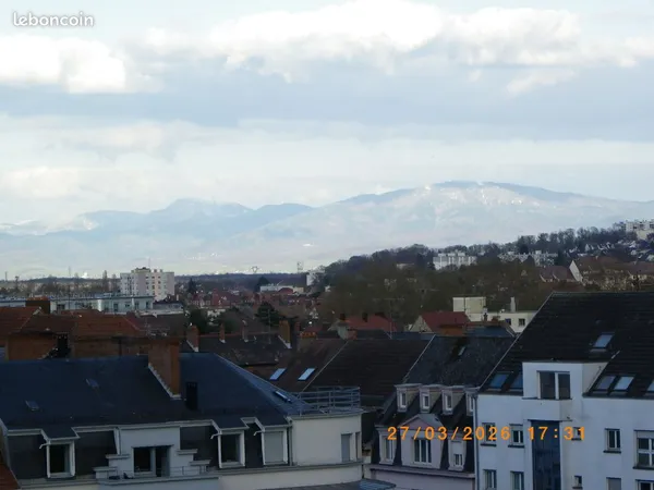 MULHOUSE coeur de ville appartements 4 chambres + séjour lumineux avec grand balcon ensoleillé tout 