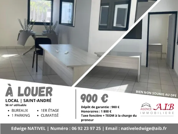 Local professionnel 56 m²