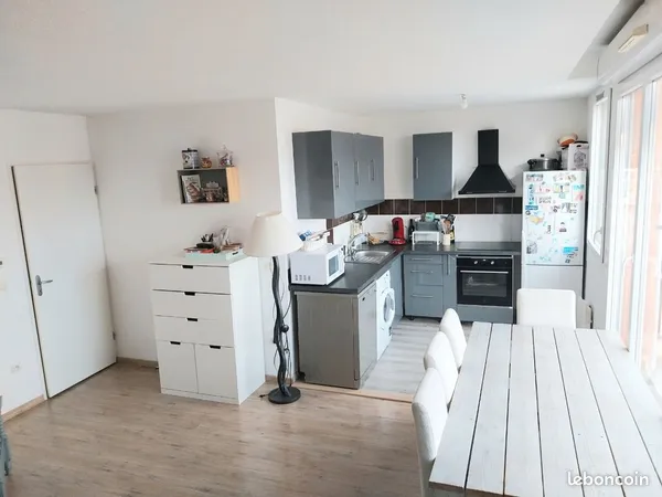 Appartement T3 62m² avec terrasse 13m²