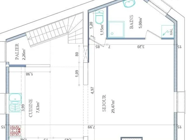 Appartement neuf T4 duplex